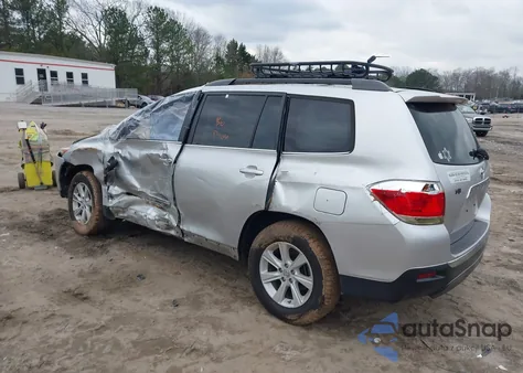 2013 Toyota Highlander Se V6 from USA, damaged, VIN 5TDZK3EH4DS113437